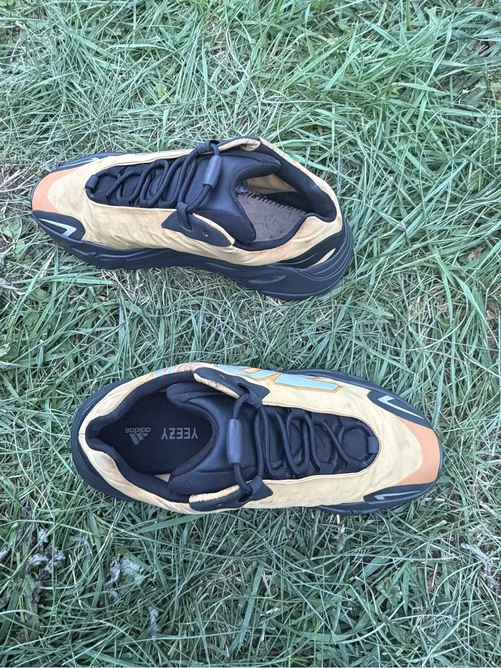 adidas Men's Chunky Sneakers in Tan, Black and Orange
